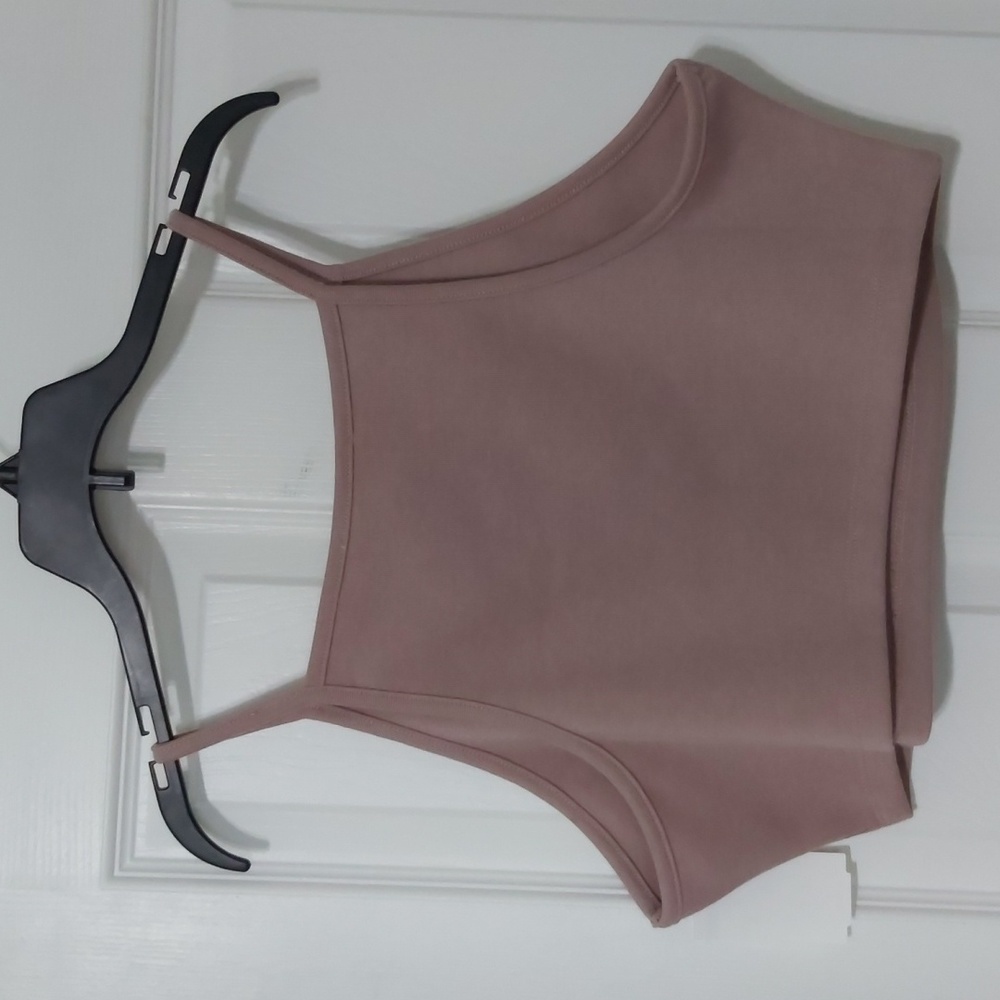 Grey Lab Square Neck Crop Tank Top (NWOT)